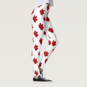Lekpatroon van Vibrant Red Maple Leggings (Rechts)