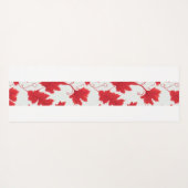 Lekpatroon van Vibrant Red Maple Yogamat (Achterkant (horizontaal))