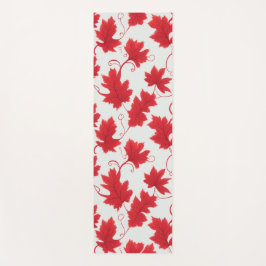 Lekpatroon van Vibrant Red Maple Yogamat