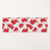Lekpatroon van Vibrant Red Maple Yogamat (Voorkant (horizontaal))