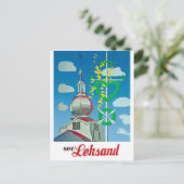 Leksand, Stadstoren, Zweden Briefkaart (Staand voorkant)