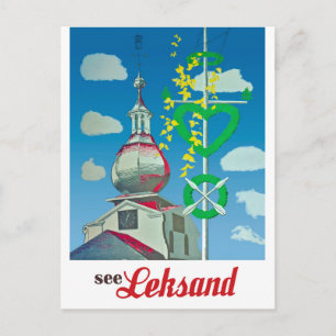 Leksand, Stadstoren, Zweden Briefkaart