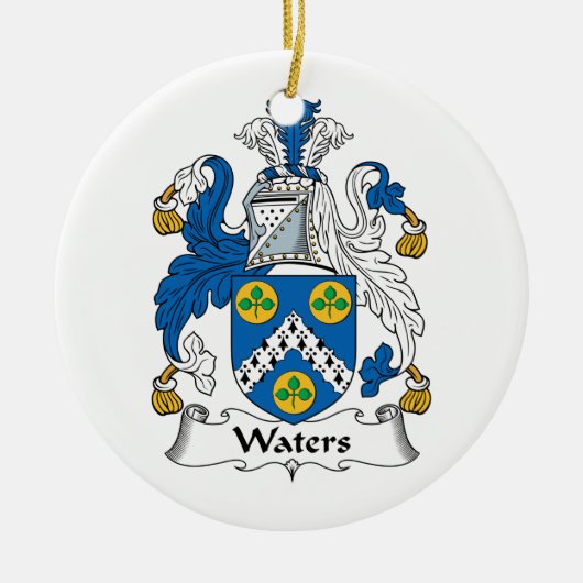Lekst van de Watersfamilie Keramisch Ornament (Voorkant)
