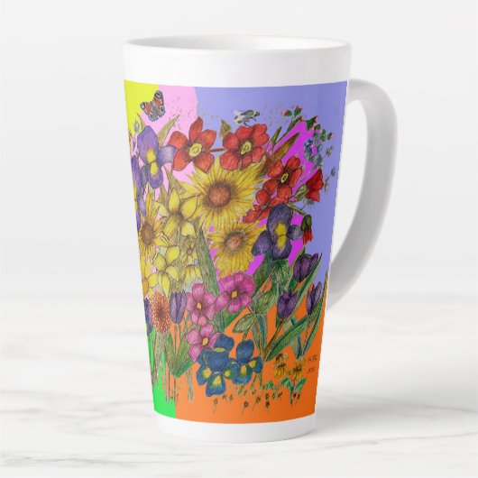 Lekstbeker kindertuin latte mok (Rechterhoek)