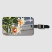 Lektige schattige veer bagagelabel (Voorkant (horizontaal))