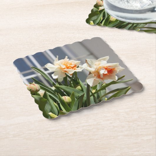 Lektige schattige veer kartonnen onderzetters (Gebogen)