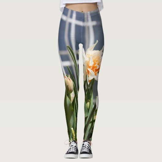 Lektige schattige veer leggings (Voorkant)