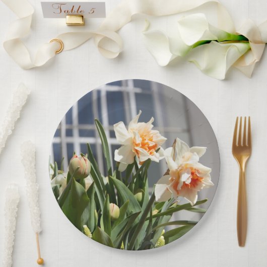 Lektige schattige veer papieren bordje (Huwelijk)