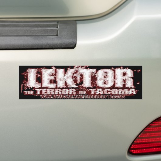 Lektor bumpersticker 2 (Op auto)