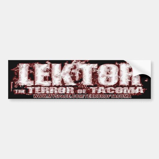 Lektor bumpersticker 2 (Voorkant)