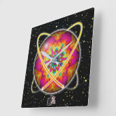 Lektron Orbz Vierkante Klok (Hoek)