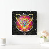 Lektron Orbz Vierkante Klok (Huis)