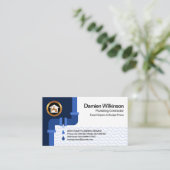 Lekvulbuis van de rijzende overstromingswater visitekaartje (Staand voorkant)