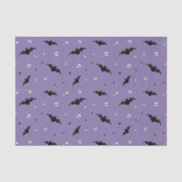 Leky Bat & Skulls Pattern Halloween Tissue Paper Tissuepapier