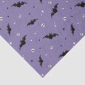 Leky Bat & Skulls Pattern Halloween Tissue Paper Tissuepapier (Detail)