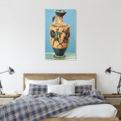 Lekythos met tekenstijl canvas afdruk (Insitu (Slaapkamer))
