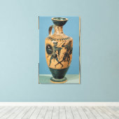 Lekythos met tekenstijl canvas afdruk (Insitu (Houten vloer))