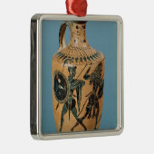 Lekythos met tekenstijl metalen ornament (Rechts)