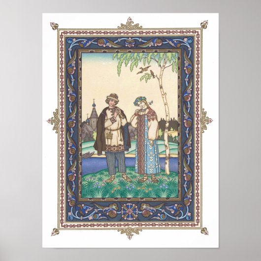 Lel & Snegurochka Russisch Folktale Poster (Voorkant)