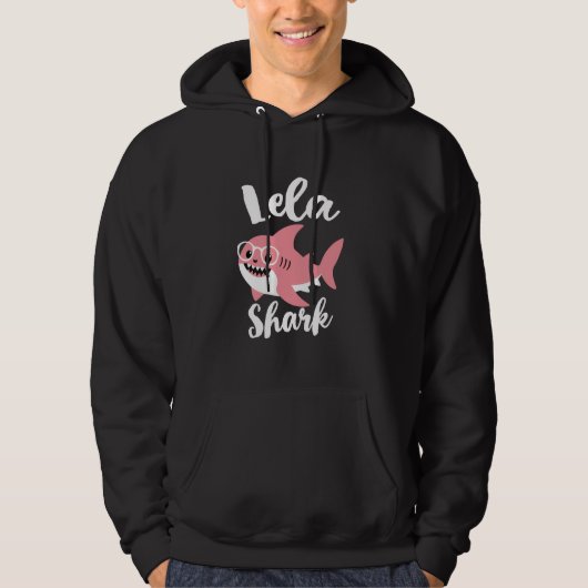 Lela Shark Moederdag Oma Grappig Hoodie (Voorkant)