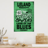 Leland Mississippi Blues Poster (Keuken)
