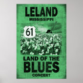 Leland Mississippi Blues Poster (Voorkant)