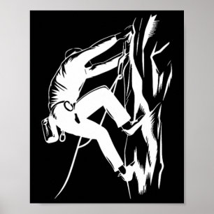 #lele Bergbeklimmer Bergbeklimmen Rotsklimmer M Poster