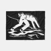 #lele Bergsteiger Mountain Climbing Rock Climber M Fleece Deken (Voorkant (Horizontaal))