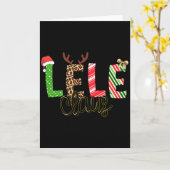 Lele Claus Xmas Happy Family New Santa Claus Chris Kaart (Gele Bloem)