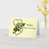 Lelens Bloem Jubileum Kaart (Gele Bloem)