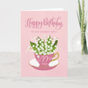 Lelenteekop 99e verjaardag tante kaart