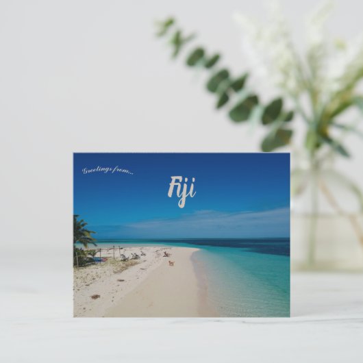 Leleuvia Island Fiji Briefkaart (Staand voorkant)