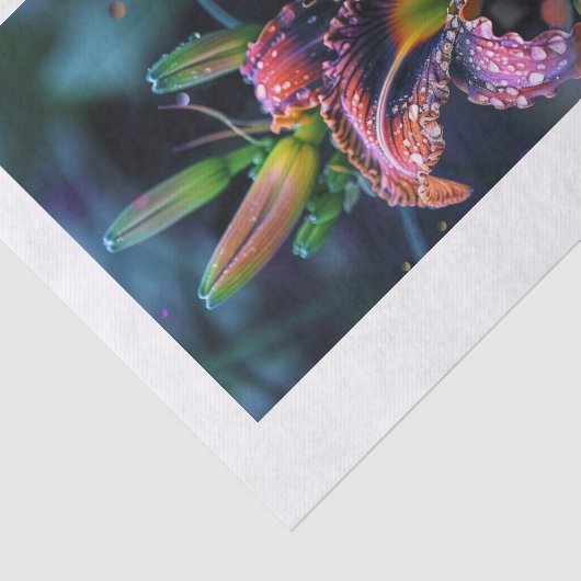 Lelie Bloem1 Tissuepapier (Detail)