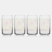 Lelie bloem op glazen potten (Achterkant)