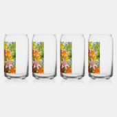 Lelie bloem op glazen potten (Links)