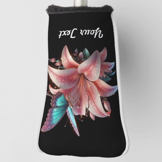 Lelie Bloem & Vlinder Golfheadcover (Draai 90)