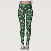 lelie Bloem Workout Calla lelies Fonkelende Moeder Leggings (Voorkant)