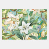 Lelie Bloemen Inpakpapier Vel (Voorkant 3)