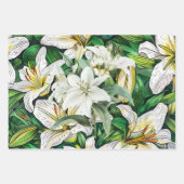 Lelie Bloemen Inpakpapier Vel (Voorkant 2)