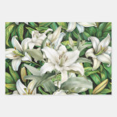 Lelie Bloemen Inpakpapier Vel (Voorkant)