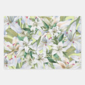 Lelie Bloemen Inpakpapier Vel (Voorkant)