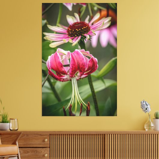 Lelie canvas afdruk (Insitu (Woonkamer))