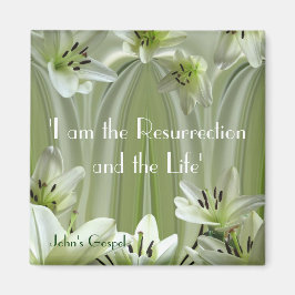 Lelie compositie magneet