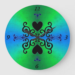 Lelie en Hart op Regenboog Grote Klok