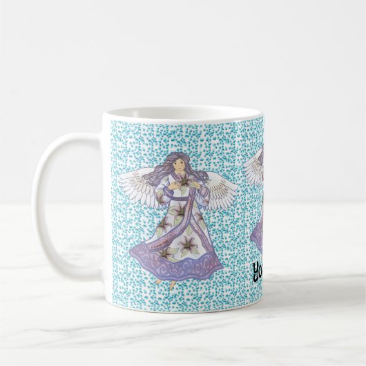 lelie engel koffiemok (Links)