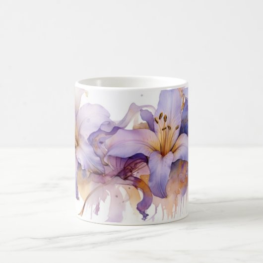 Lelie gedrukte mok (Center)