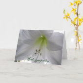 Lelie met sympathie kaart (Gele Bloem)