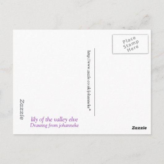 lelie van de dal briefkaart (Achterkant)