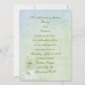 lelie van de dal bruiloft bouquet kaart (Achterkant)