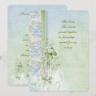 lelie van de dal bruiloft bouquet kaart